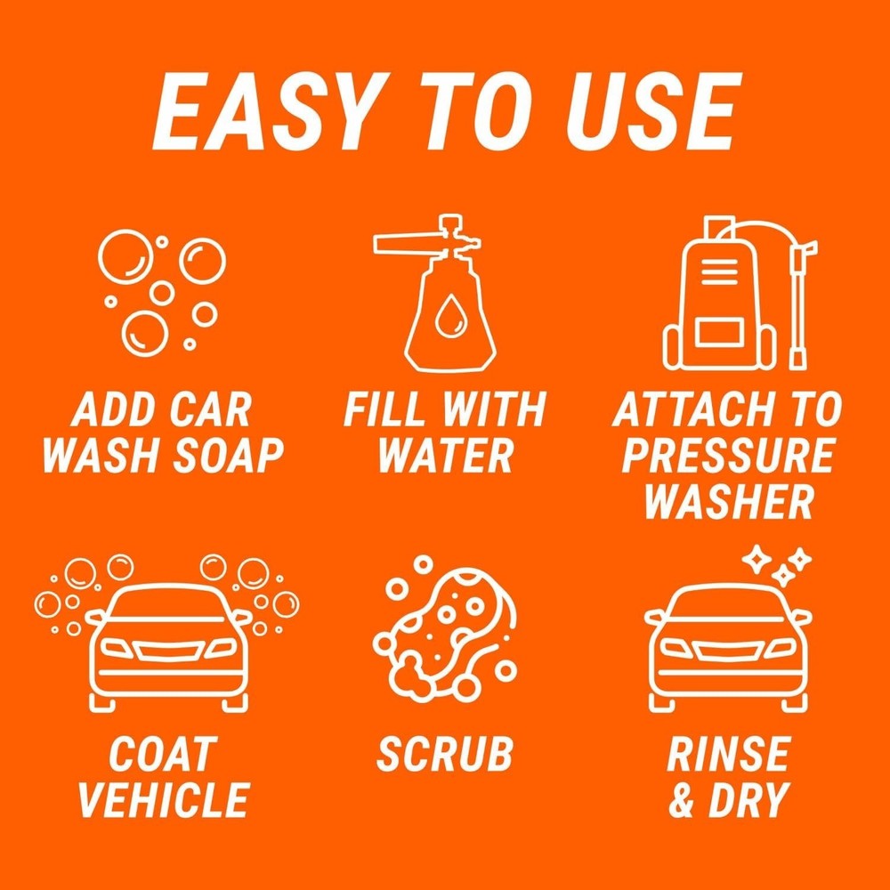 Foam Cannon Connects to Power Washer=