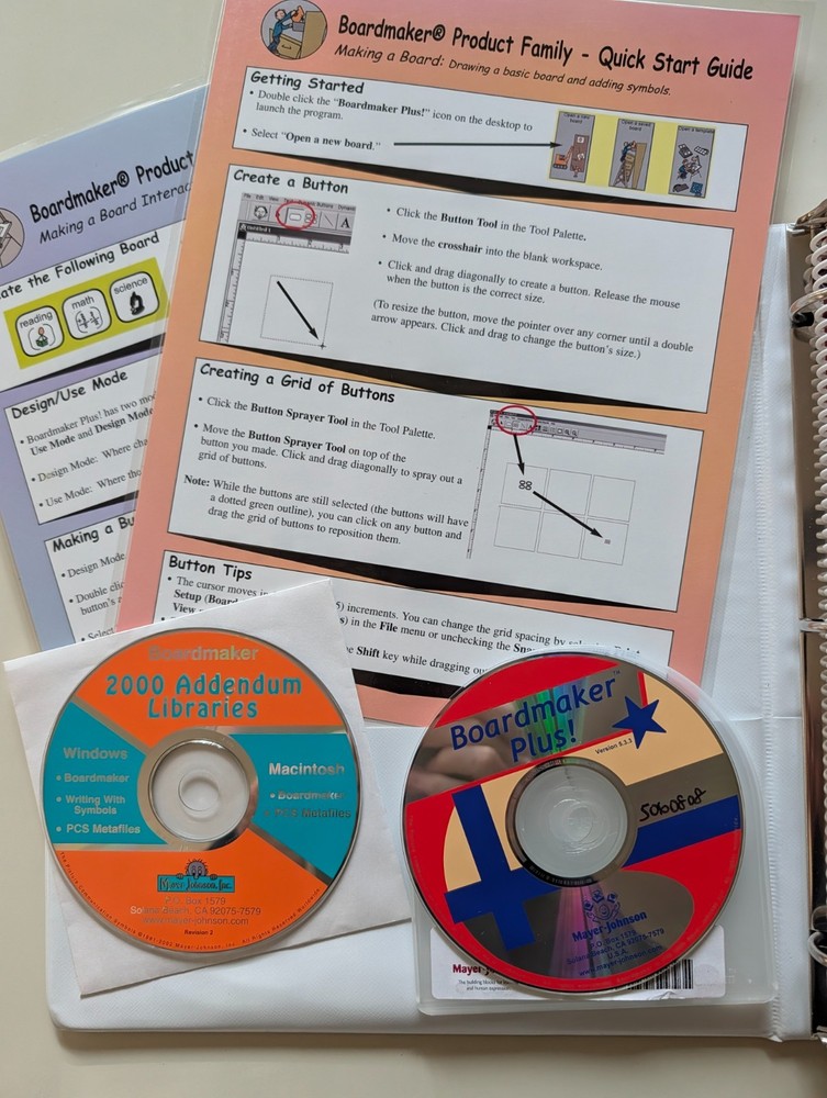 Boardmaker Plus! V5.3.3 and 2000 Addendum