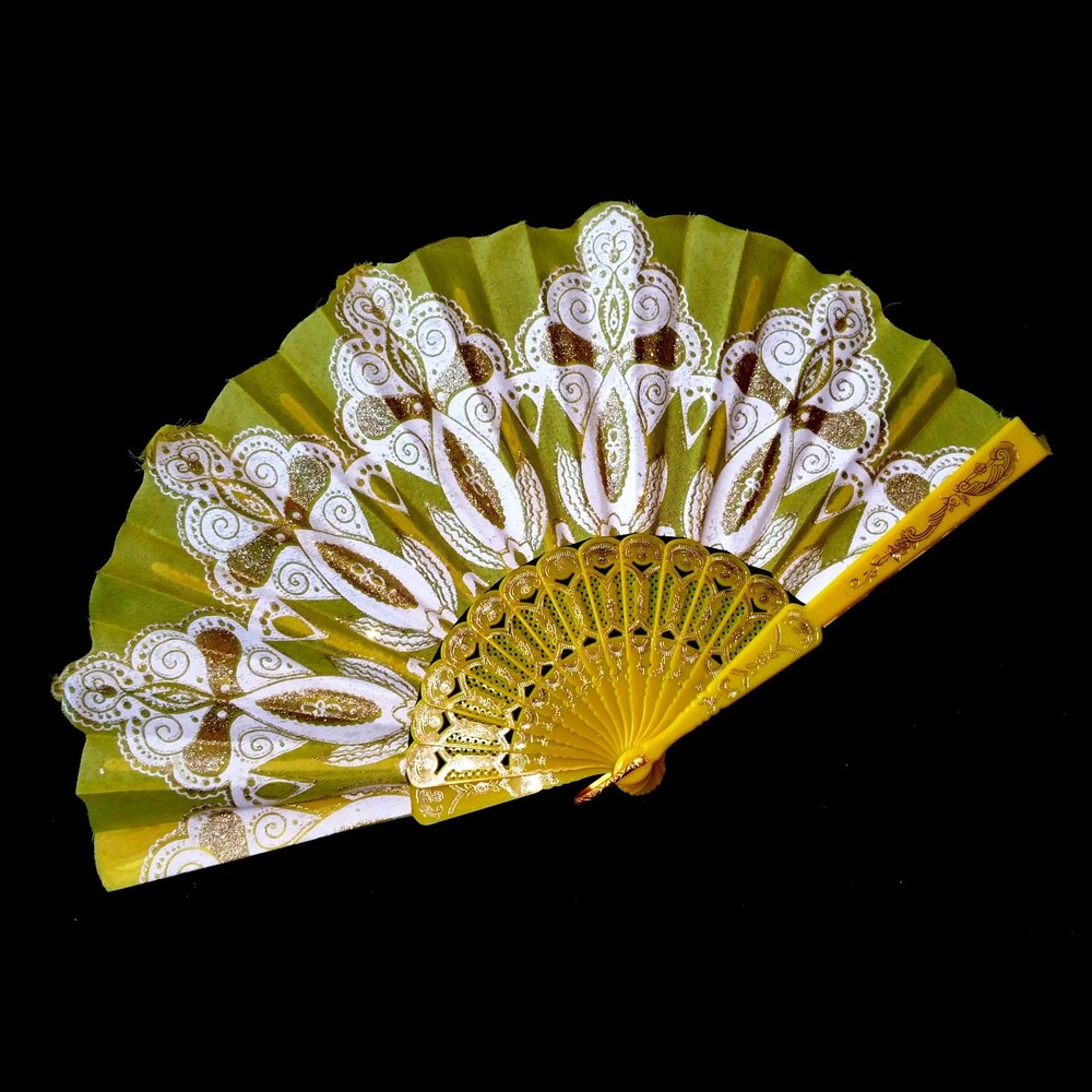 Hand Fan Decoration Sequins Cooling