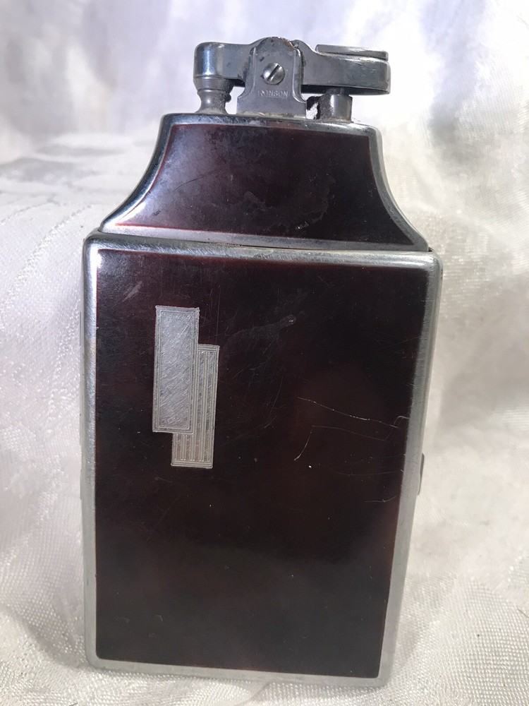 vintage ronson cigarette case lighter combo
