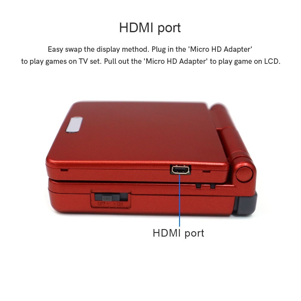HDMI Kit GBA SP HDMI Adapter Kit For Backlight IPS Gameboy Advance Mod Console