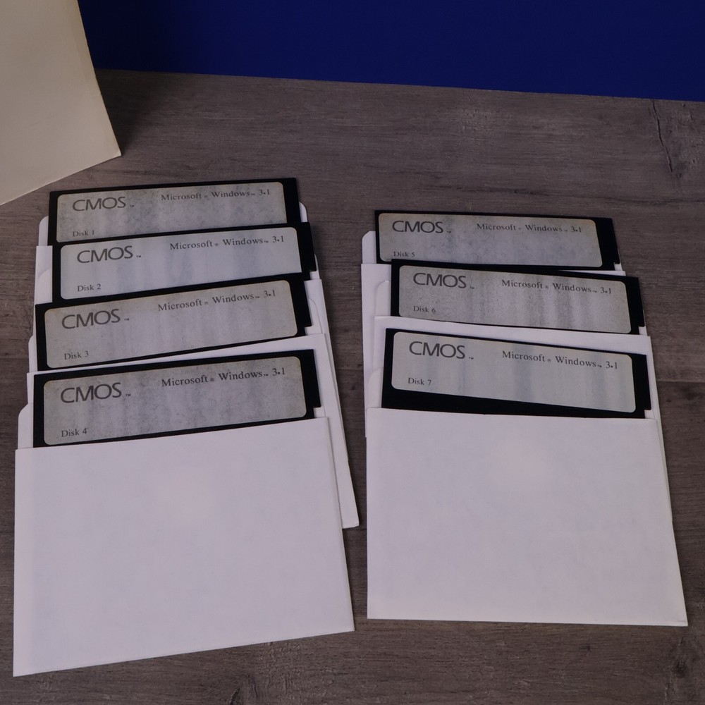 Vintage Windows 3.1 Software - 5.25 Floppies