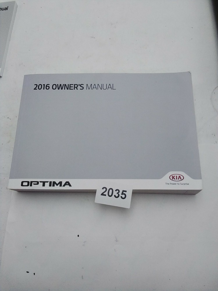 2016 Kia Optima Owner Manual