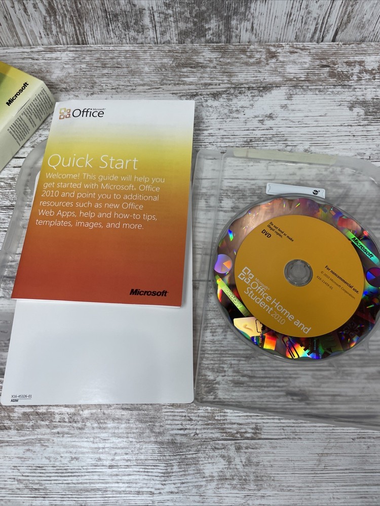 Microsoft Office Home and Student 2010 Software for Windows