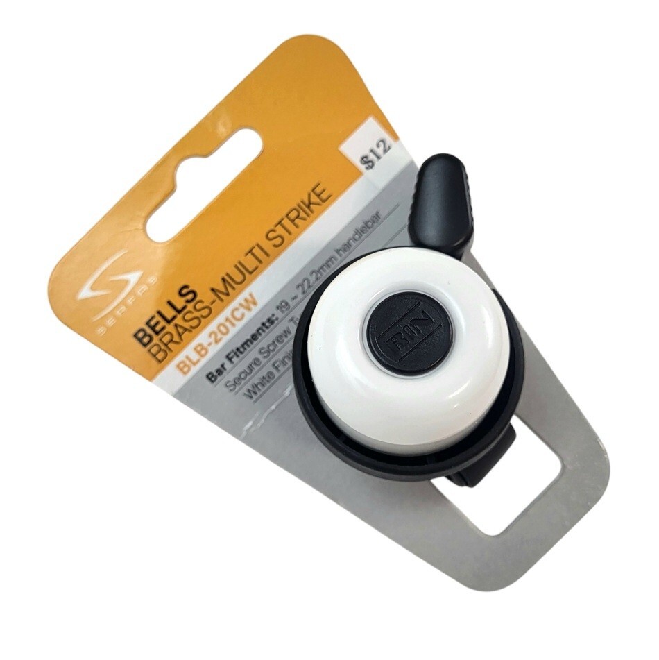Serfas Brass-Multi Strike Bicycle Handlebar Bell - Pink - BLB-201CW