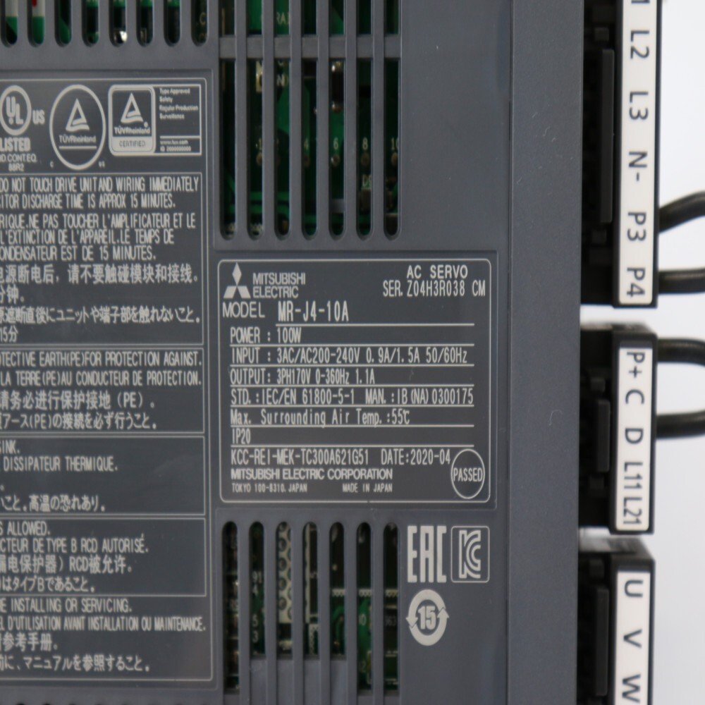 MITSUBISHI Used Servo Driver MR-J4-10A, 1Pcs