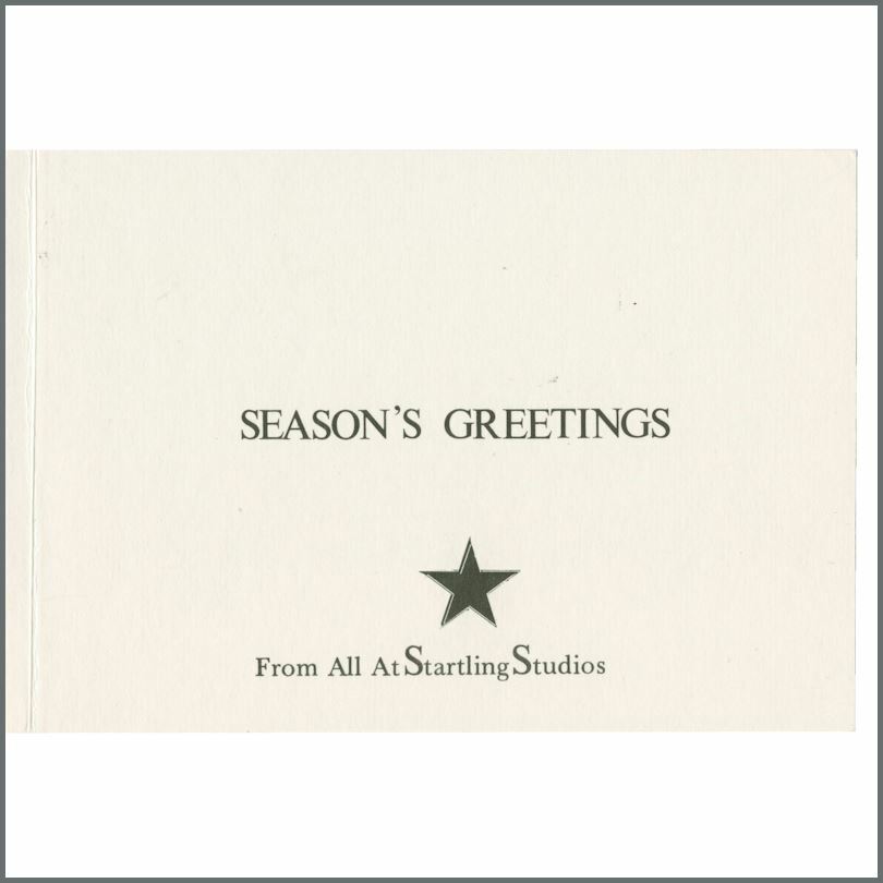 Ringo Starr 1970s Startling Studios Christmas Card (UK)