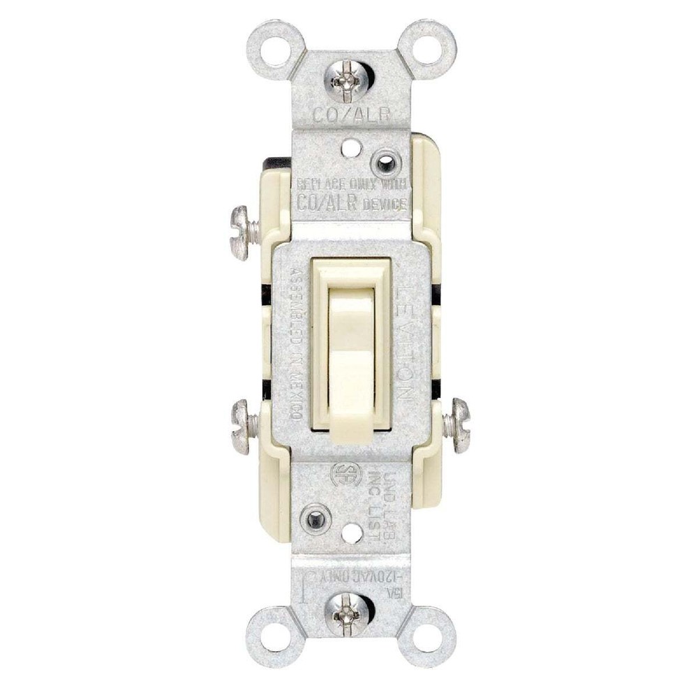 2653-2I Toggle Switch, 15 A, 120 V, 3 -Position, Thermoplastic Housing Material,