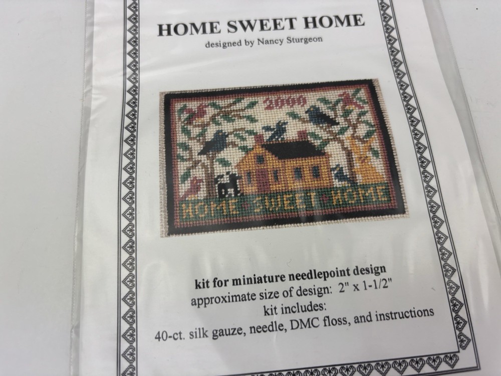 Threads Through Time Home Sweet Home Needlepoint Pattern Kit 6S