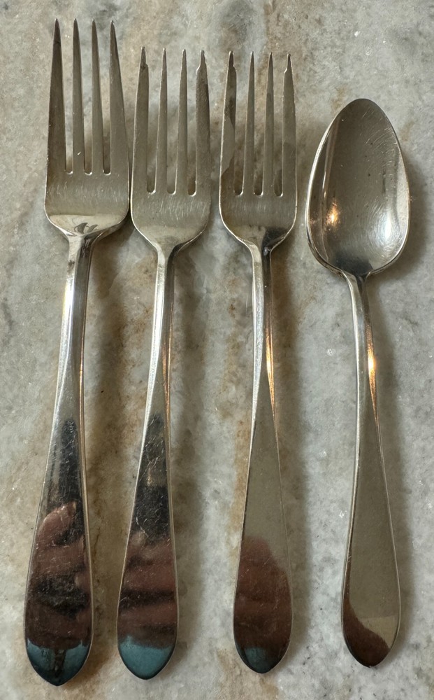4pc Hutton (Silverplate, 1960) by INTERNATIONAL SILVER forks & teaspoon