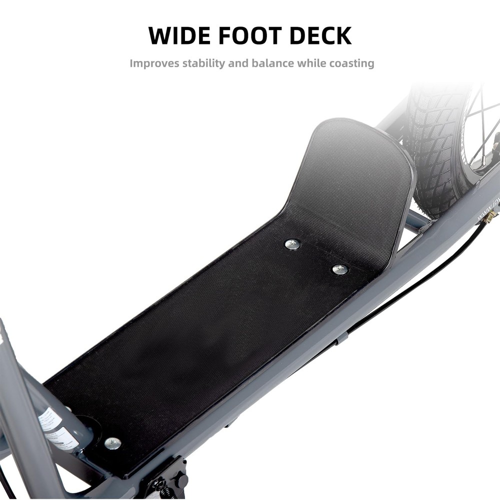 JOYSTAR 12 Inch Kick Scooter Gray Adjustable