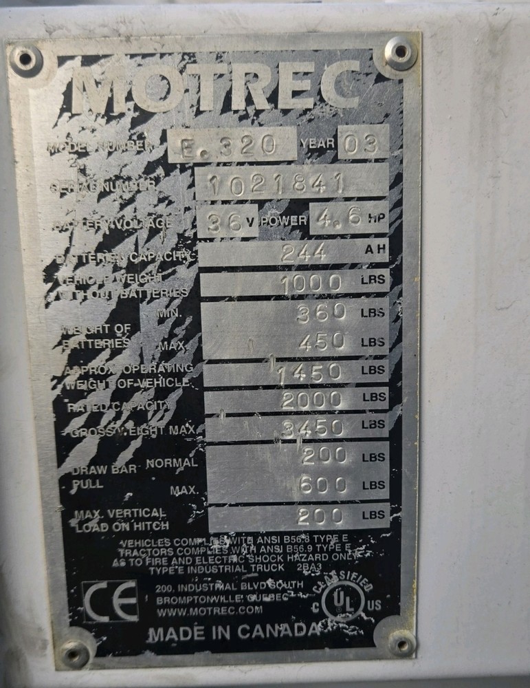 Electric utility card.