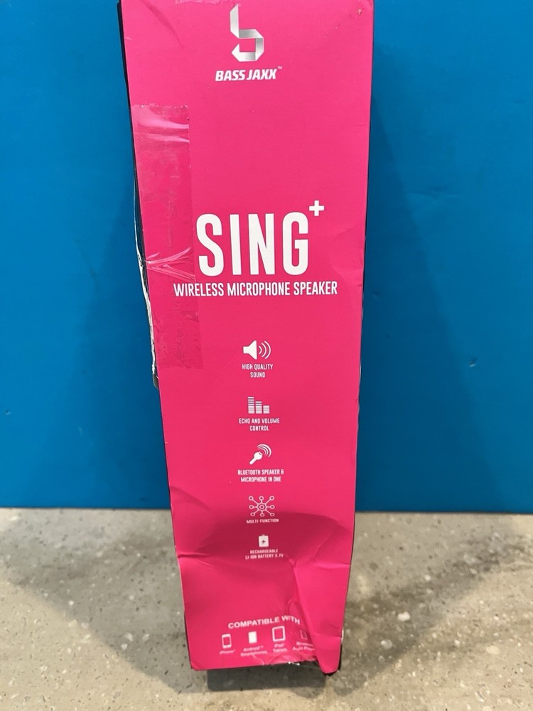 KARAOKE SING WIRELESS MICROPHONE SPEAKER LIGHTWEIGHT