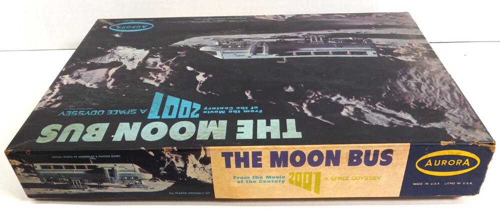 MOON BUS 2001 ALL-PLASTIC UNASSEMBLED MODEL KIT AURORA OPENED COMPLETE 1969