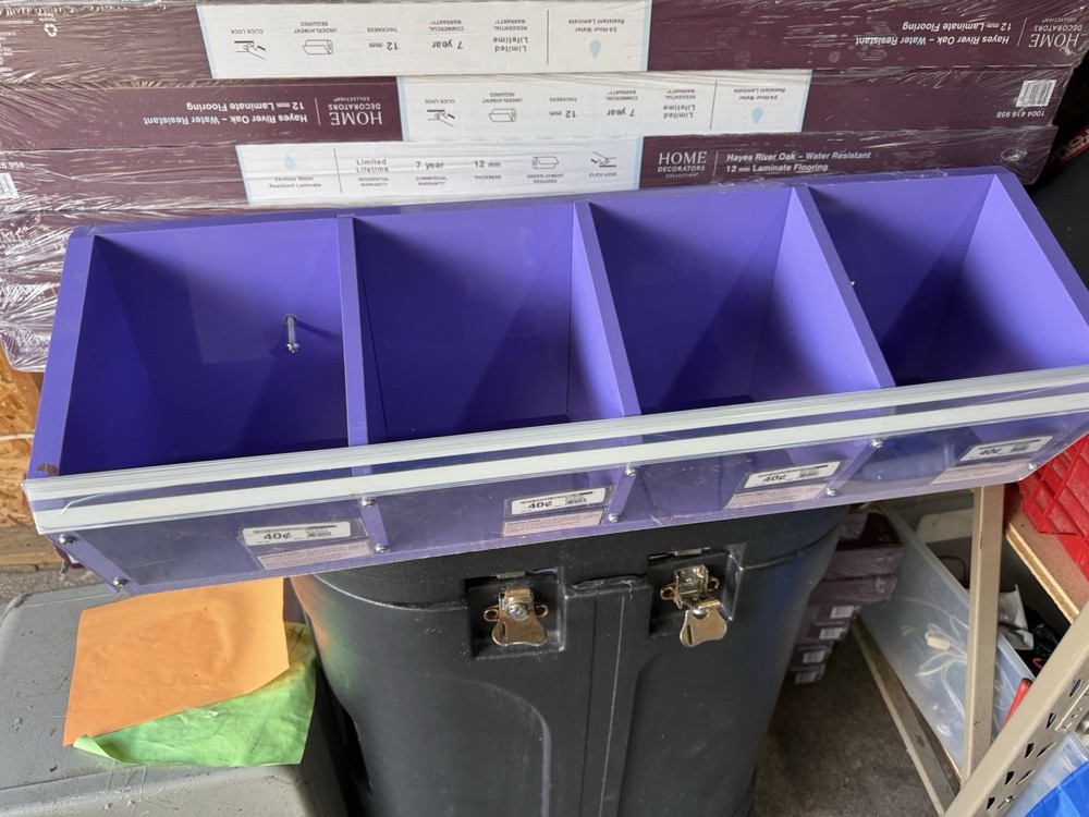 store display shelf container wall mounting clear front open Hanging Container