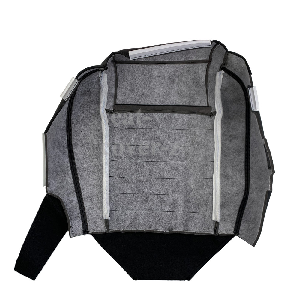 For 2005-2009 Ford Mustang GT Both Side Bottom & Top Seat Cover Leather Black