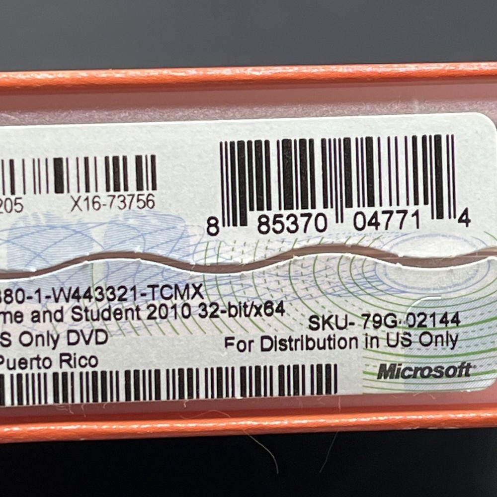 Microsoft Office Home and Student 2010 Software for Windows (79G-02144)