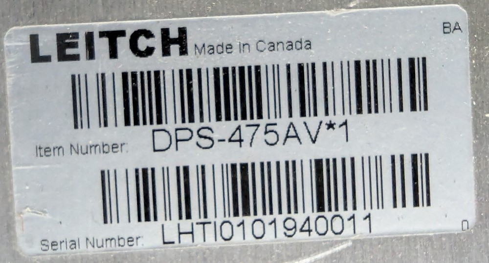 Leitch DPS-475AV Digital Processing Synchronizer Frame Sync TBC – Powers On – SD