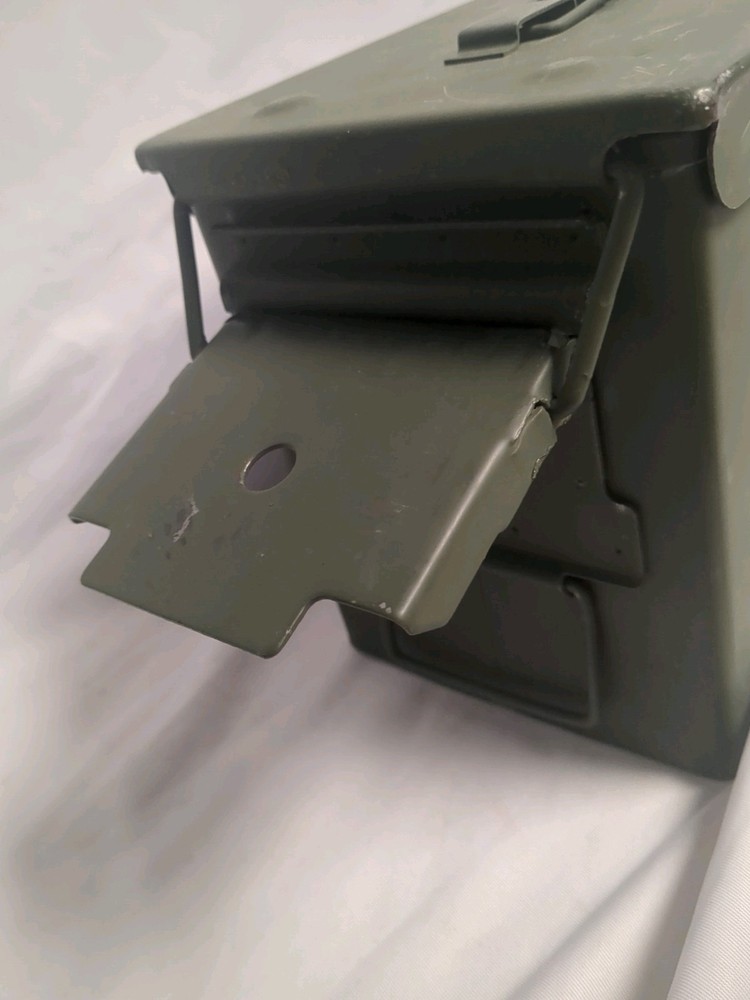 Metal Military Ammo Box Empty Storage Container