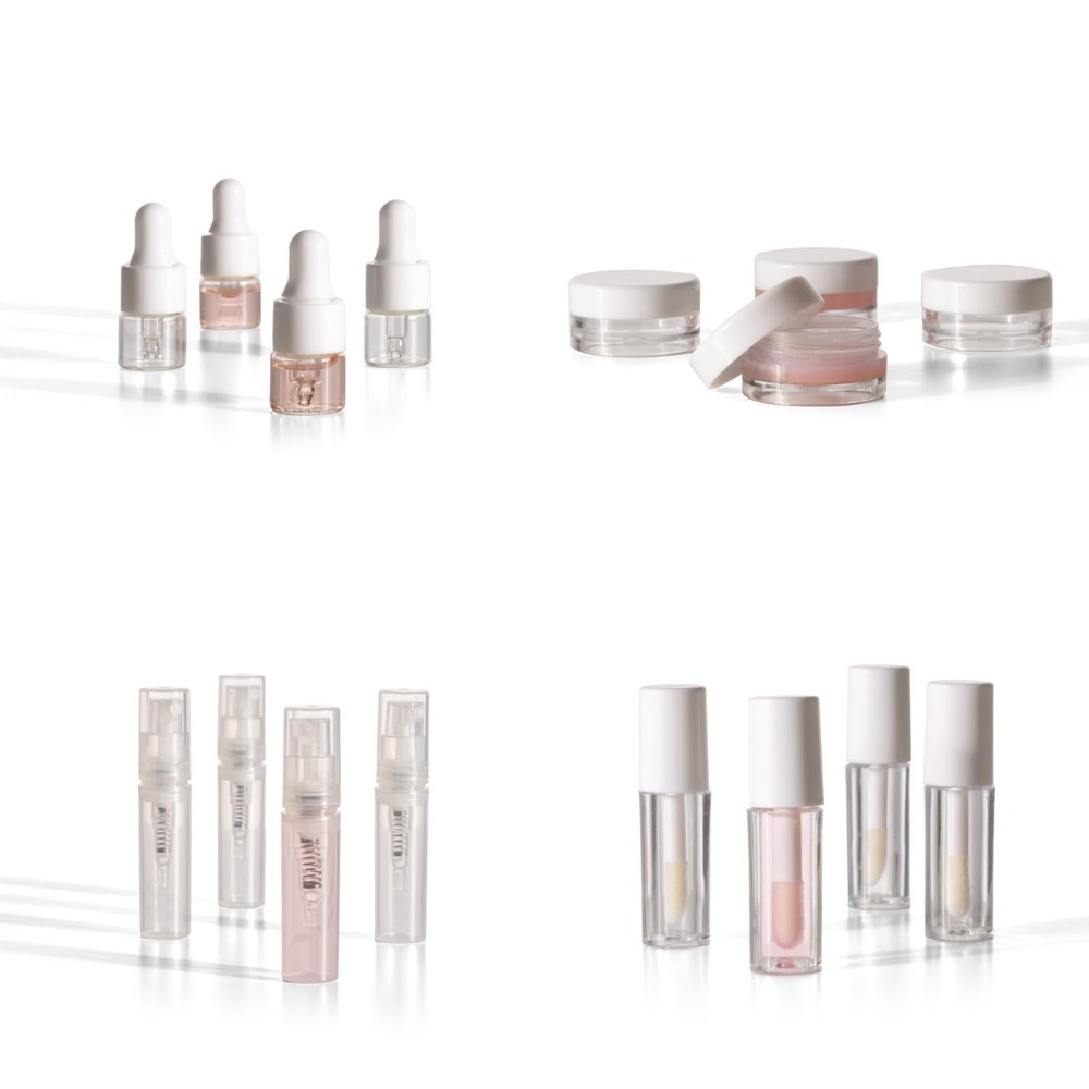 Mini Makeup Containers - Refillable Cosmetic Jars for Travel and Samples