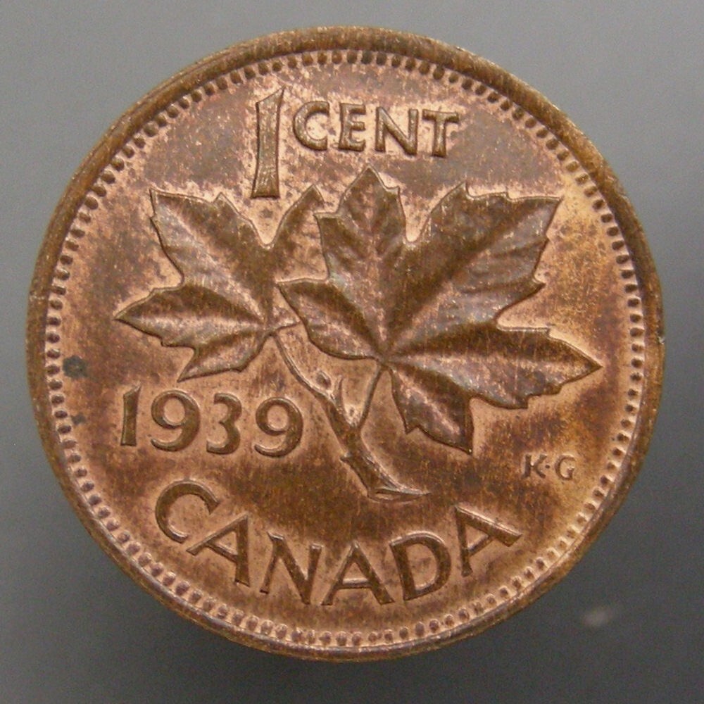 Canada George VI Small Cent 1939