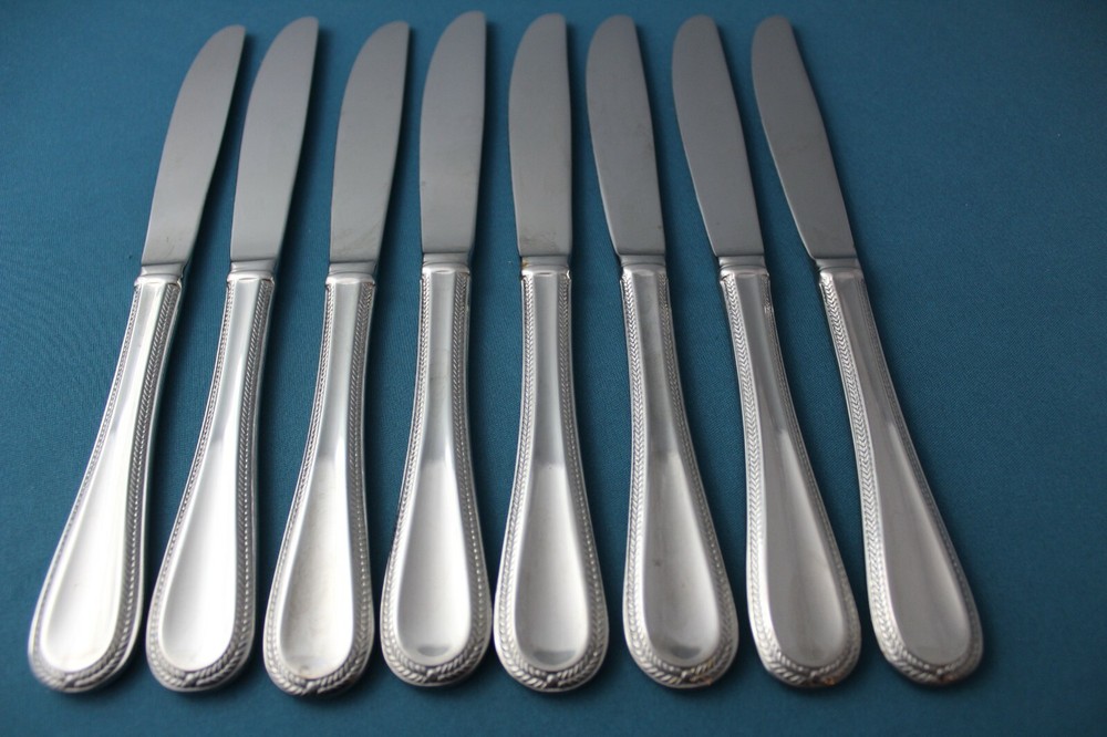 Gorham BRAID Dinner Knives Solid (Set of 8) Glossy China LIGHT USE 9 1/4"