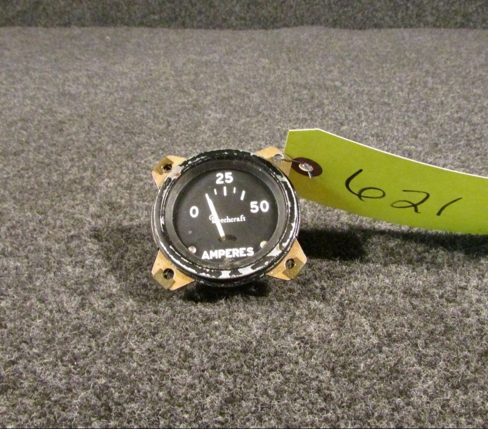 Beechcraft Ammeter 0-50 amps