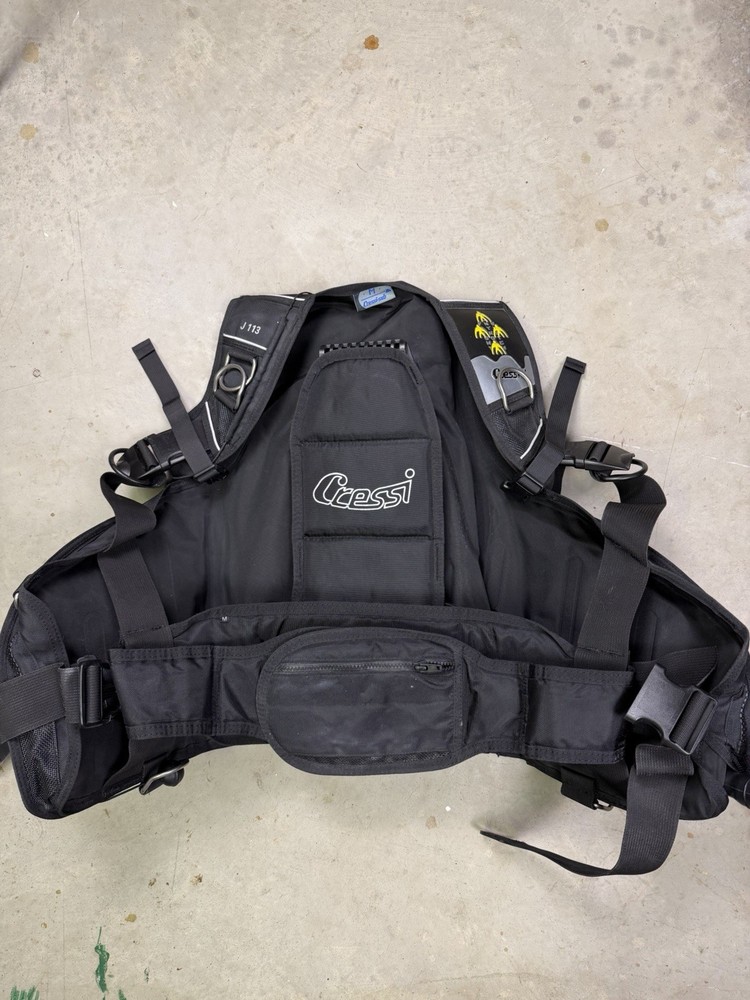 Cressi Control System Men's Scuba Diving Vest Medium Black