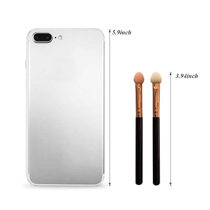 Eyeshadow Applicators Double Sided Sponge Tip Foam Reusable，20Pcs Professiona...