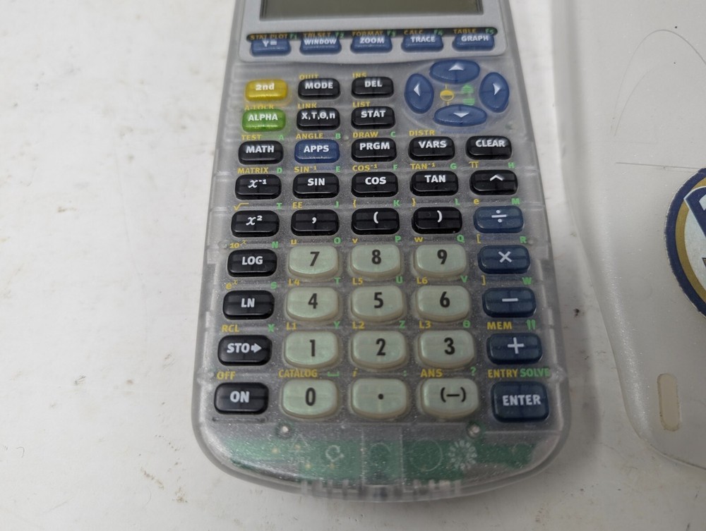 Texas Instruments TI-83 Plus Silver Edition Clear Graphing Calculator w/Cover