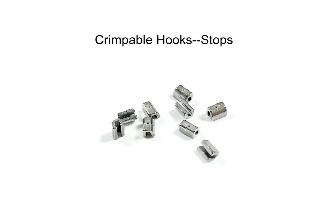 100Pcs Dental Orthodontic Crimpable Hook Stop Stops Type Hooks Open
