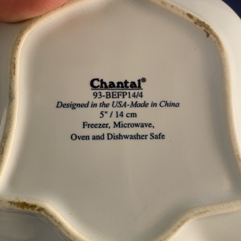 Chantal 5” Dessert Plate 93-BEFP14/4 White