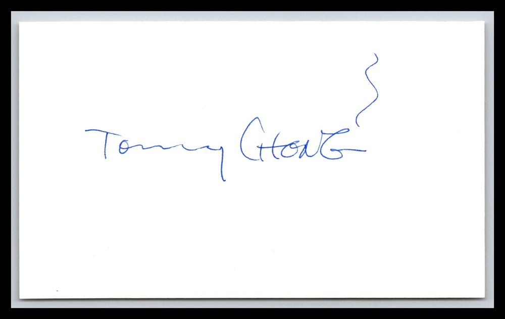 Tommy Chong - Actor - 3x5 Card - Signed | Autograph
