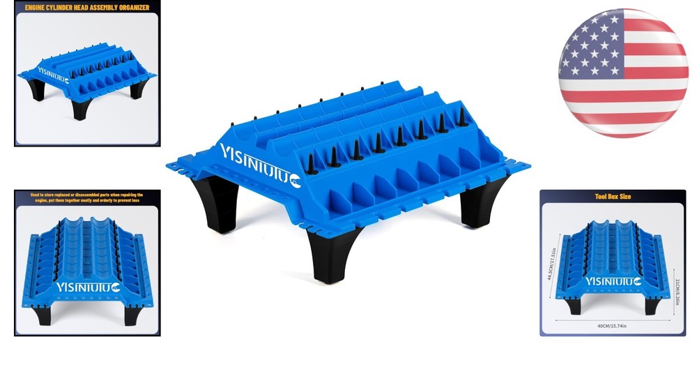 Durable Engine Cylinder Head Organizer Tray - Streamline Your Repair Process