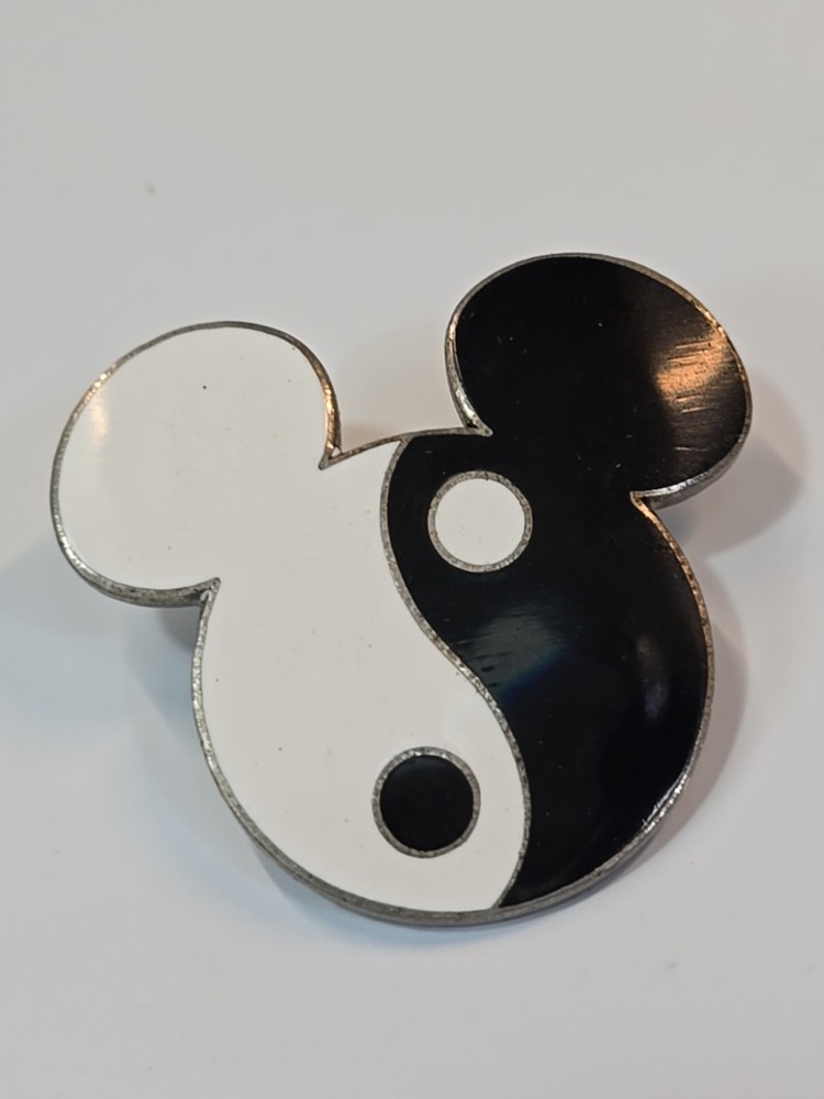 Mickey Mouse Lapel Pin Yin Yang