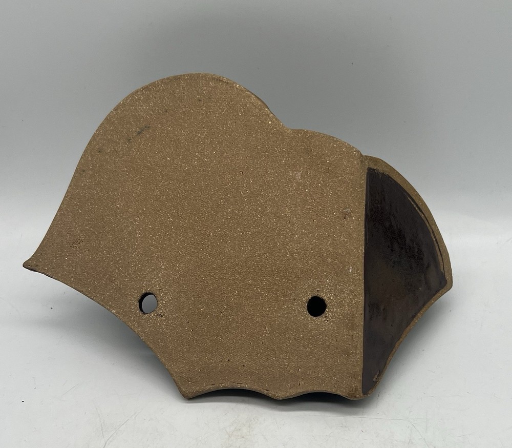 Asymmetrical Art Pottery Corner Shelf