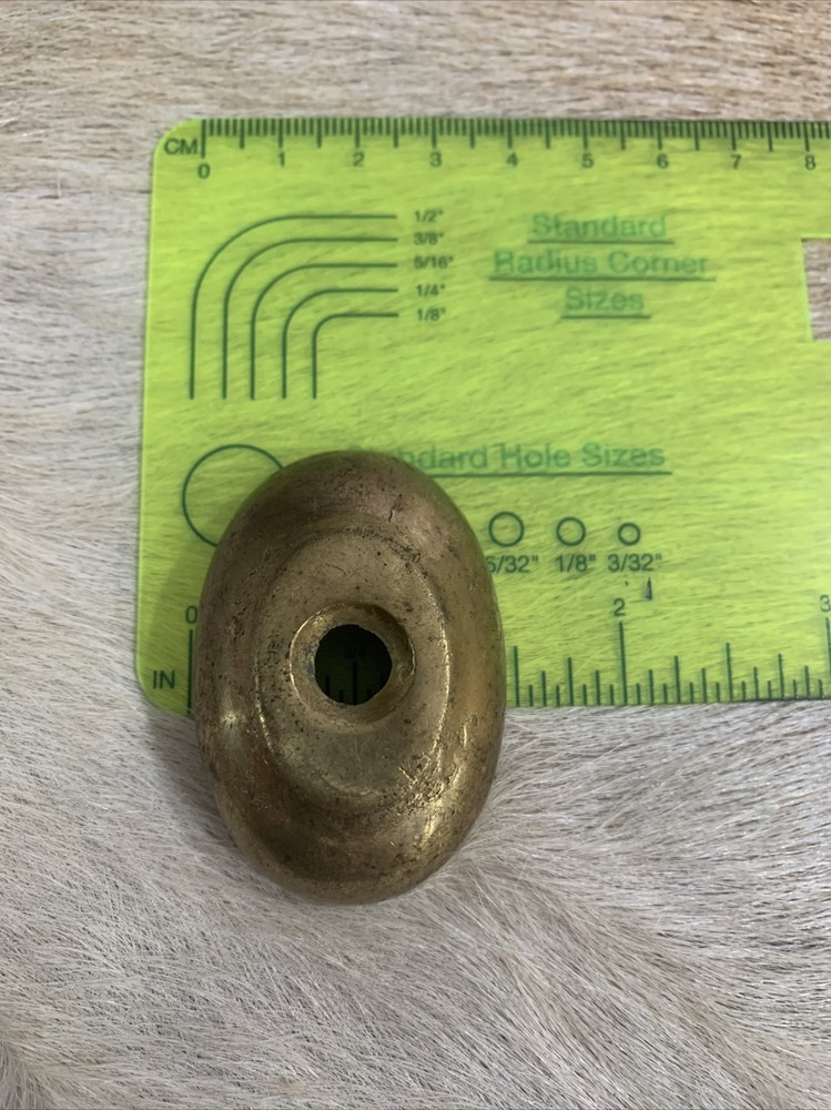 Brass Pistol Butt Cap with Screw