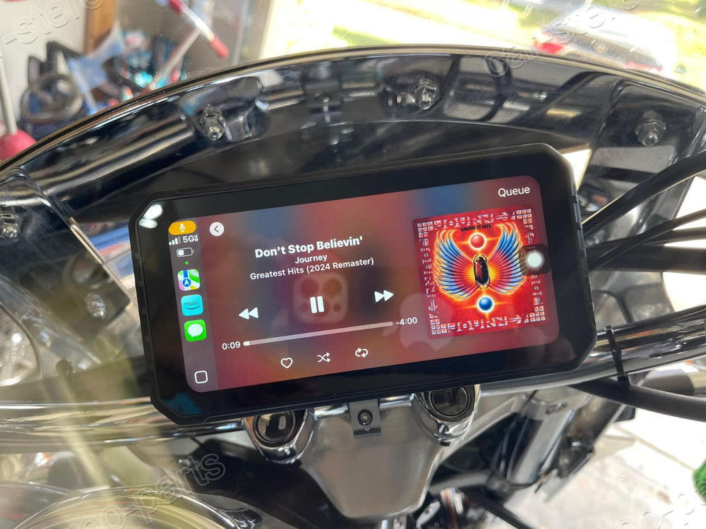 Wireless Motorcycle CarPlay Android Auto 6.3" Touch Screen GPS Navigation