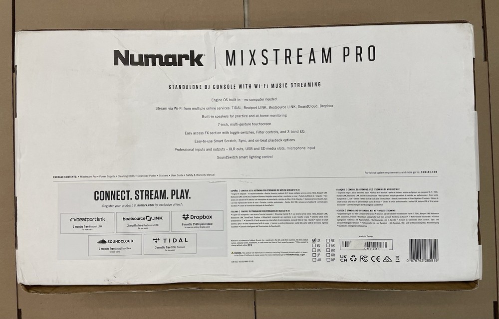 NUMARK MIXSTREAM PRO + Double Deck WiFi DJ Controller with Built-in Speakers