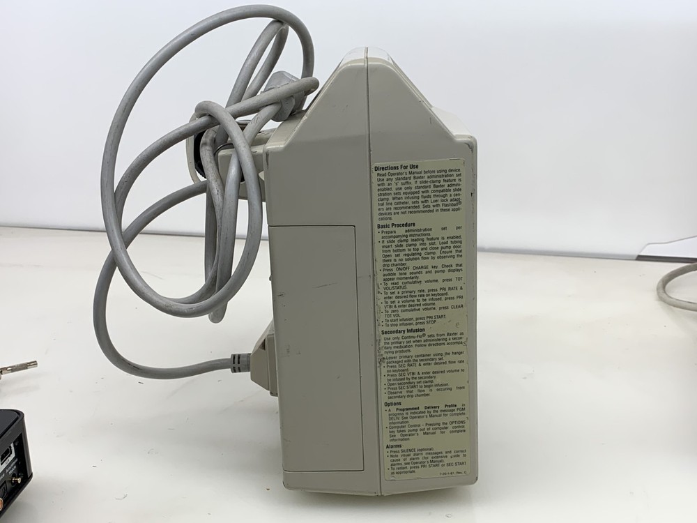 BAXTER FLO-GARD 6201 VOLUMETRIC INFUSION PUMP