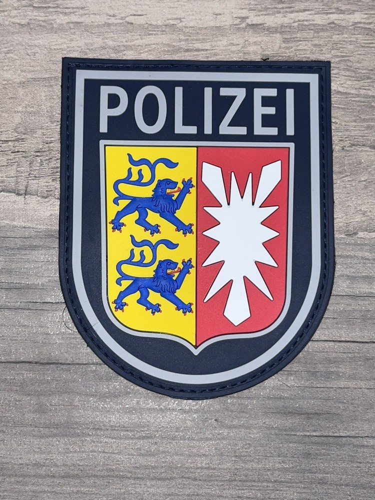 Schleswig-Holstein Germany Police Patch - Polizei - Hook & Loop - PVC