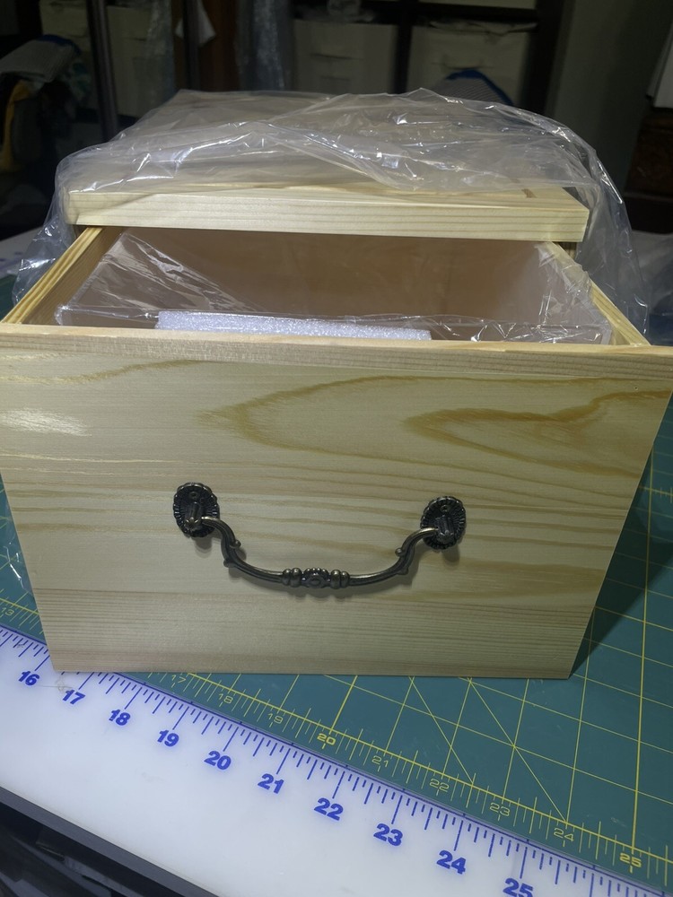 Clear Hat Display Case, Storage Wood Base