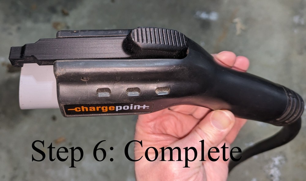Type C, Clipper Creek Charger J1772 Connector Lever latch replacement 3D printed
