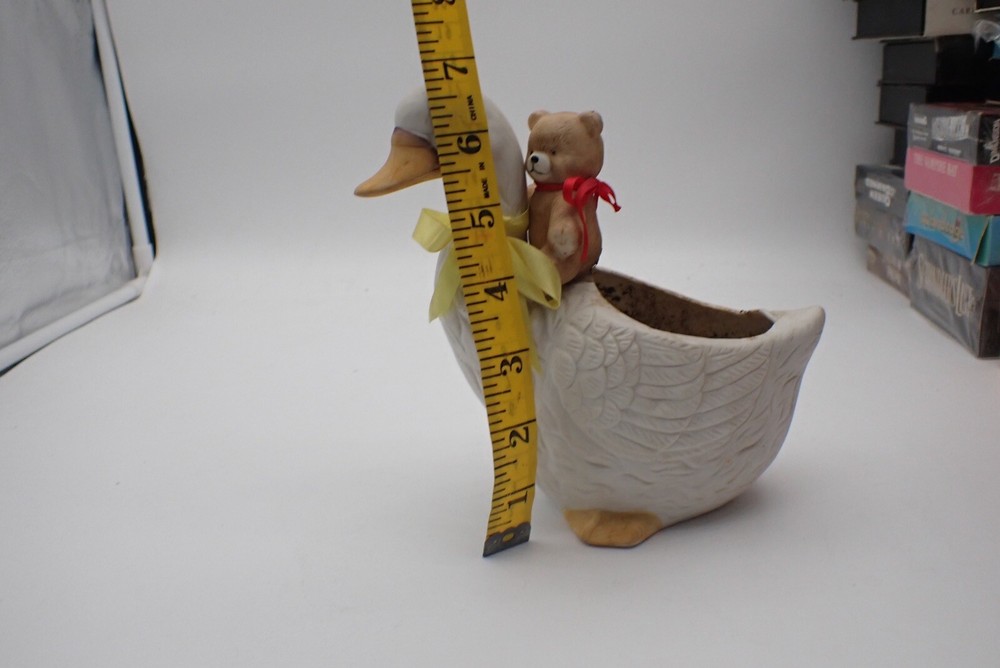 Vintage Swan And Bear Planter Cute R1C2