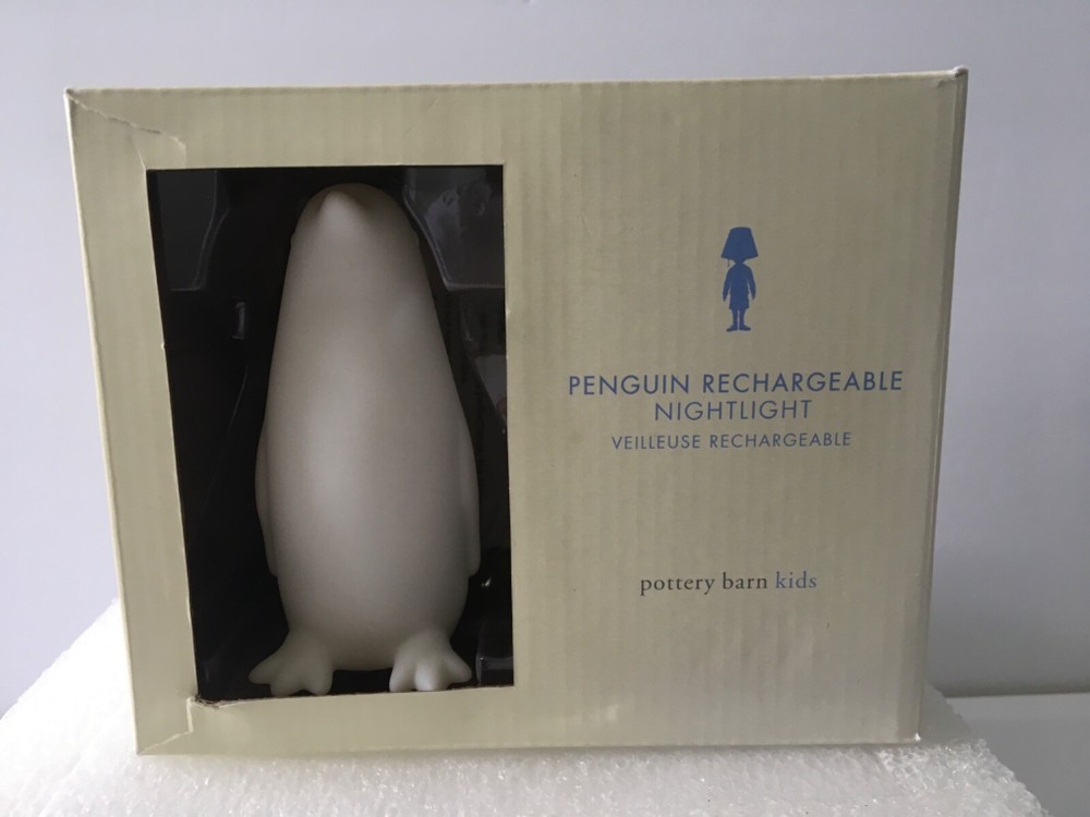 Pottery Barn Kids Penguin Rechargeable Nightlight Changes Color