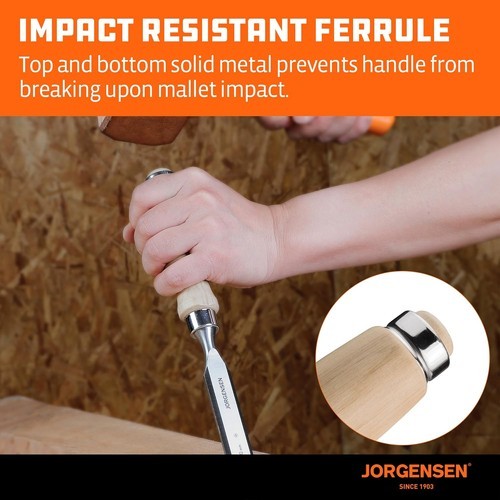 4-Piece Wood Carving Hand Chisel Tool Set Professional Woodworking Gouges Steel