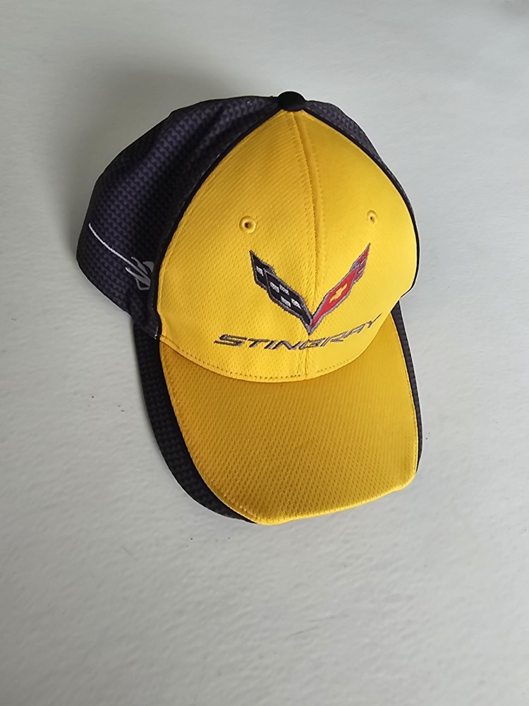C7 Corvette Stingray Hat Carbon Fiber Look Adjustable Hook N Loop A9