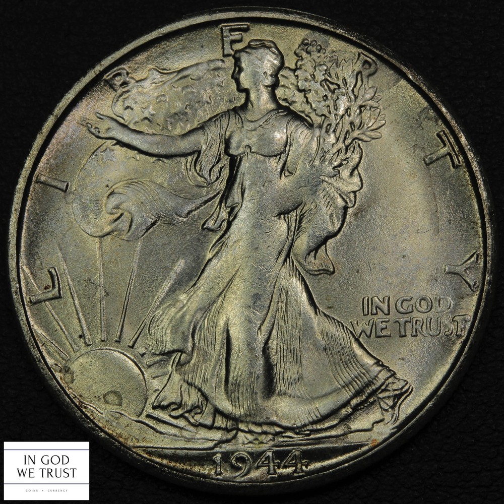 1944 S Walking Liberty Silver Half Dollar 50C (MS Choice Uncirculated)
