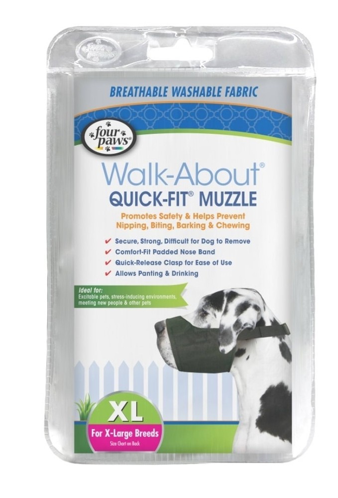 Four Paws Quick-Fit Dog Muzzle. XL