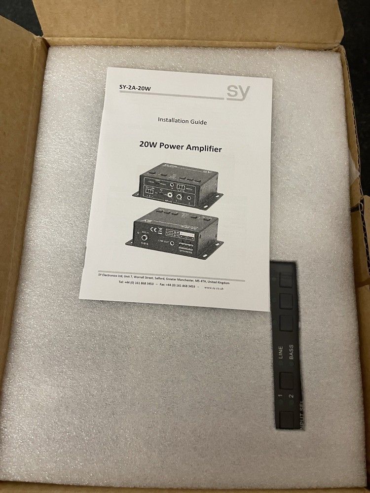 SY 2A-20W POWER MINI AMPLIFIER NEW